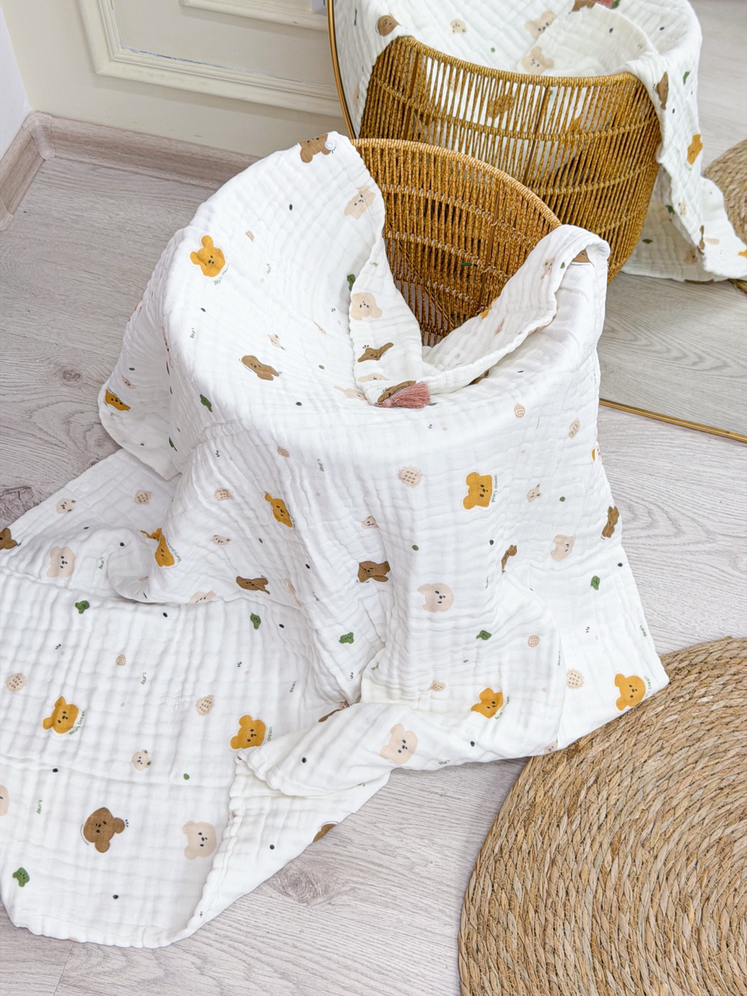 Muslin Swaddle · Bunny Balloon