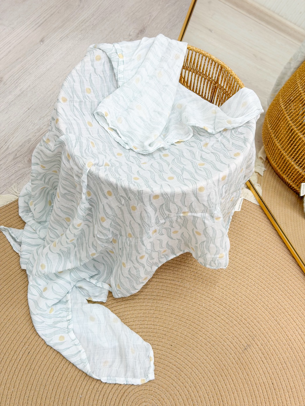 Muslin Swaddle · Gilded Waves